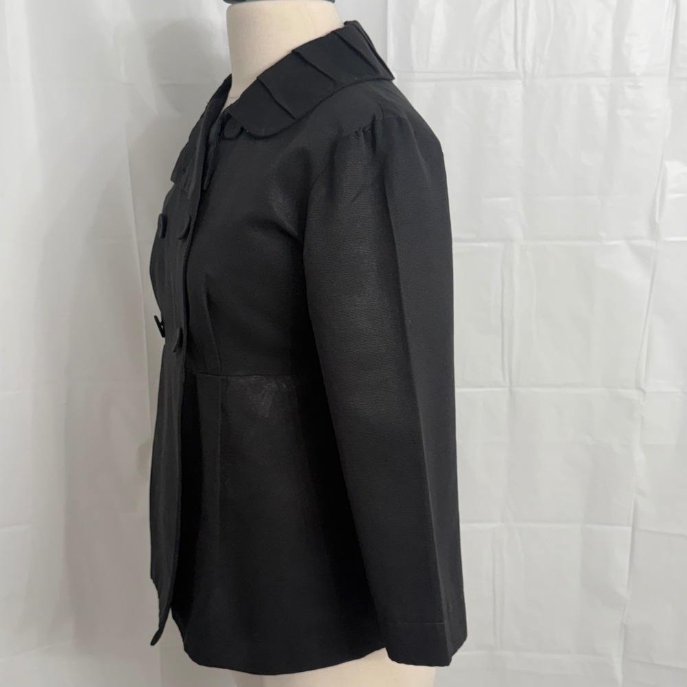 Mossimo 3/4 Sleeve Double Breasted Pleated Collar Blazer - Picture 6 of 9
